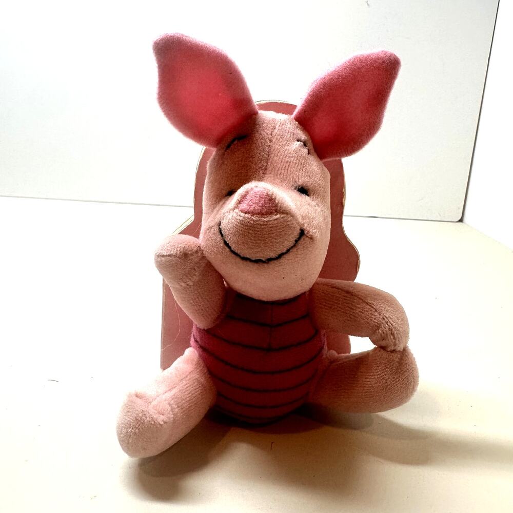Winnie Pooh Piglet Friendly Tales Plush Board Book Stuffed Animal Vintage Disney - Picture 6 of 7
